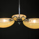 Minimalist 3-flamming Chandelier, 1930s