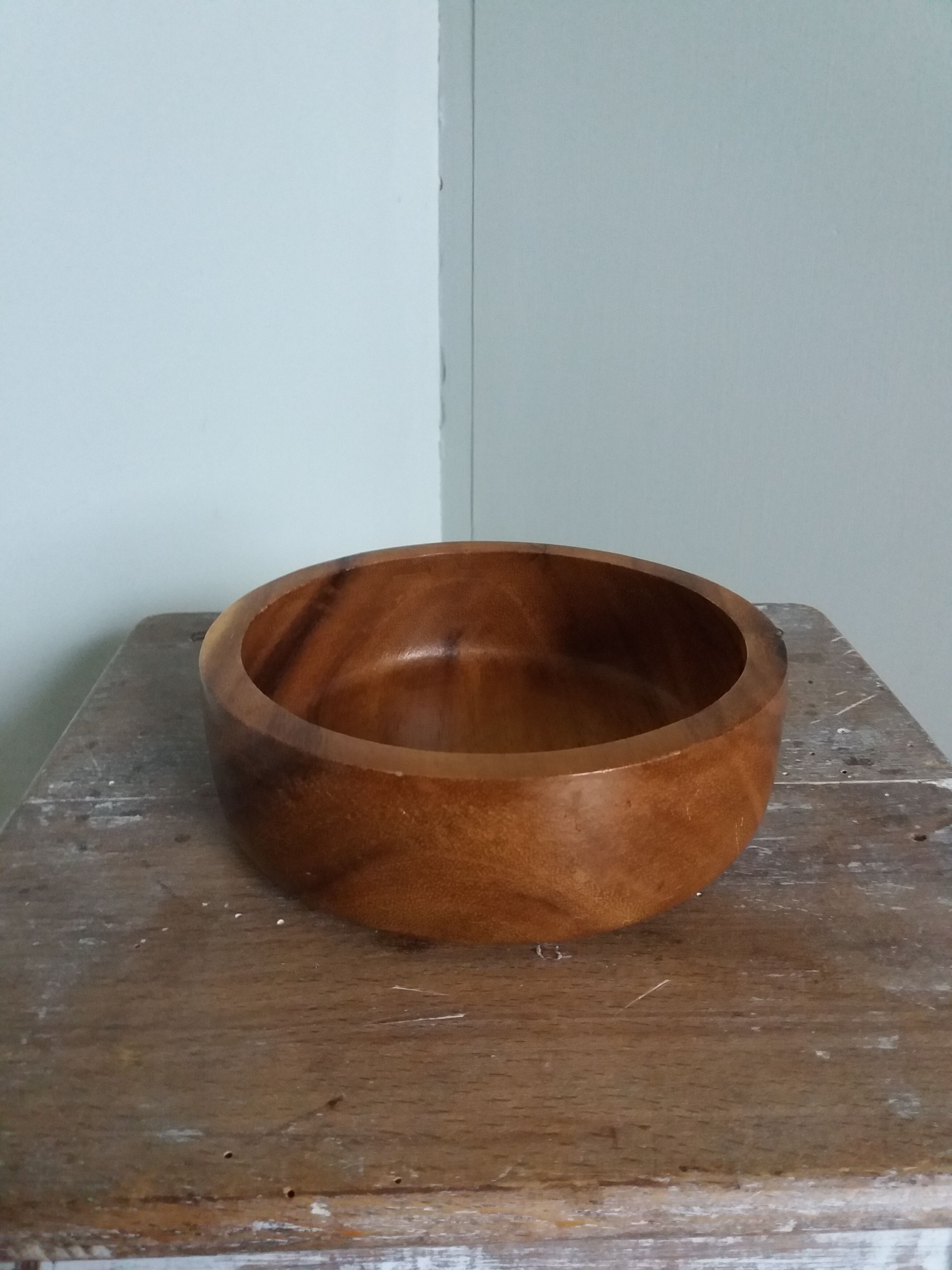 Cup empty bowl wooden pocket