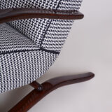 Grey Halabala armchair made in 1930s Czechia by Up Zavody
