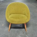Fauteuil œuf  EGG années 50 style Jean Royere