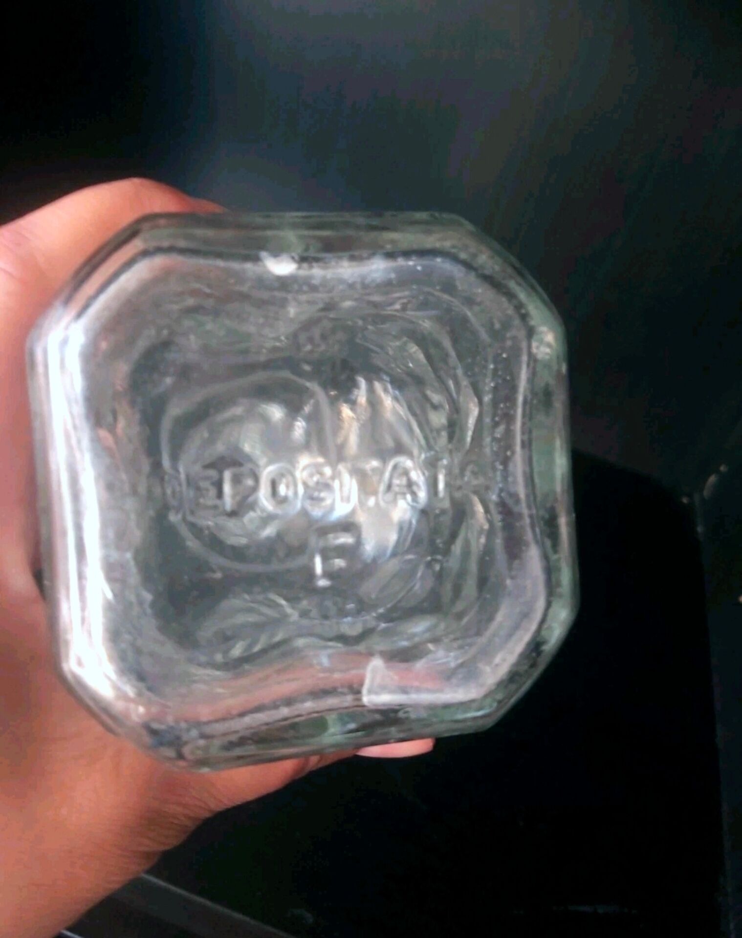 Carafe à whisky en verre taillé vintage 25 cm