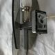 Marrron and steel smoked glass wall sconce