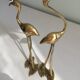Ensemble de flamands rose en laiton