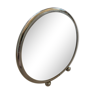 Old bright magnifying mirror 18x18cm