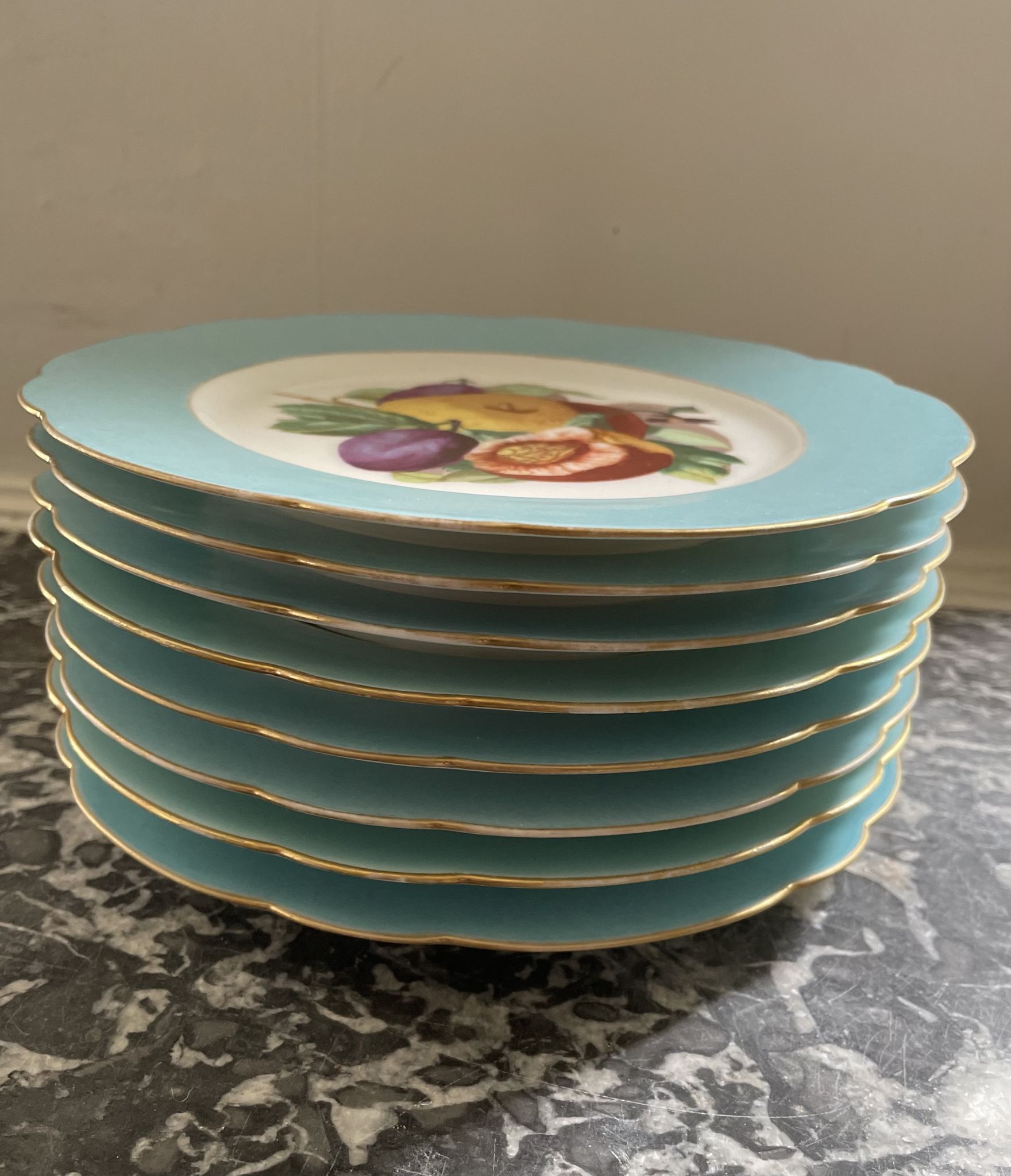Joseph Klotz XIXEME Paris porcelain plates