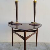 Scandinavian teak tripod coffee table 1960s