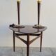 1960s Scandinavian tripod coffee table in teak
