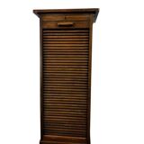 Vintage wooden archive cabinet / curtain cabinet