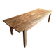 Antique French oak dining table, early 1900s - large farmhouse table for 12 people