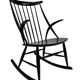 Fauteuil à bascule vintage Illum Wikkelso design danois
