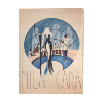 Original jazz theme lithography