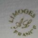 White top Limoges porcelain