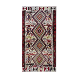 Handwoven Vintage Wool Rug Traditional Turkish Area Rug- 156x312cm