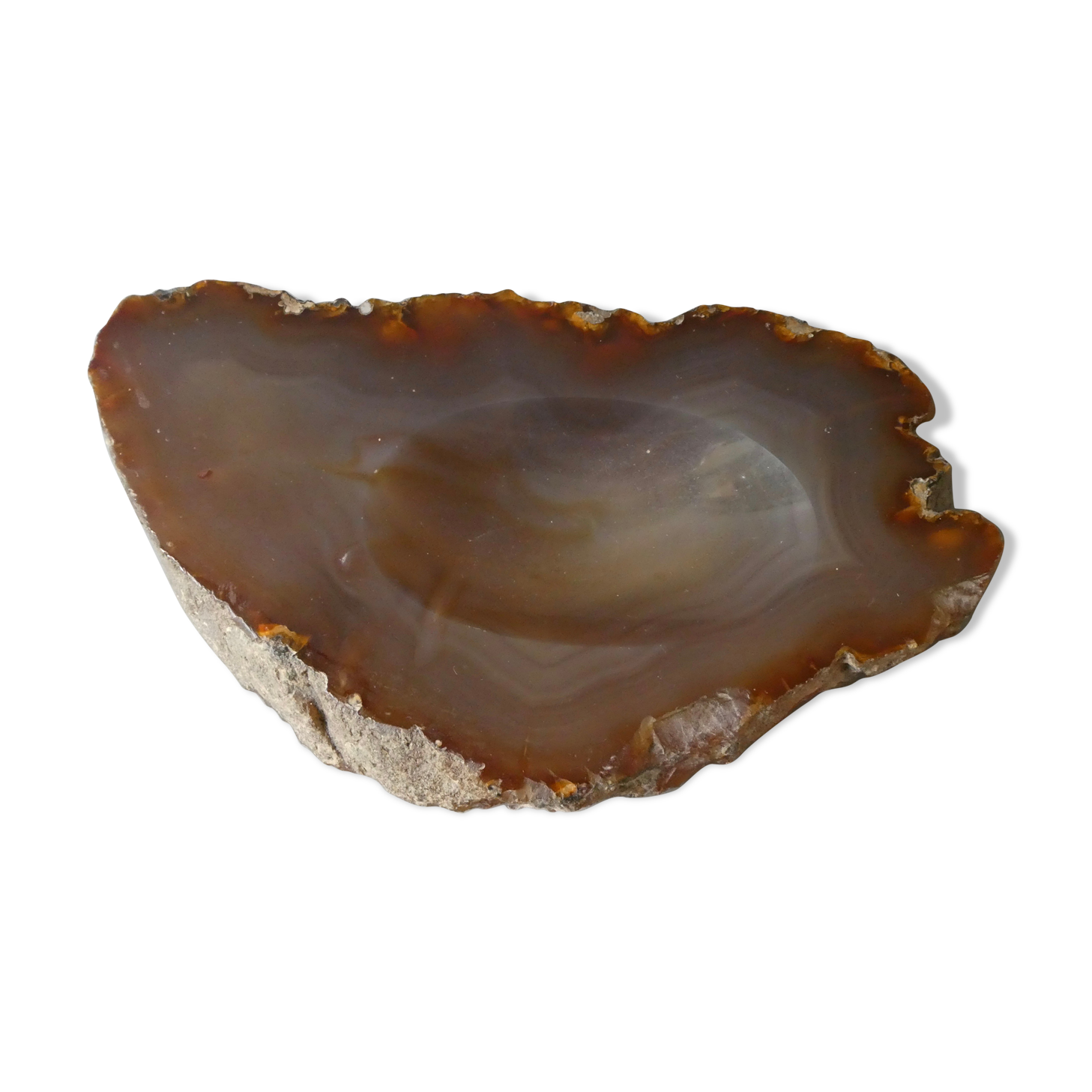 Agate stone trinket bowl
