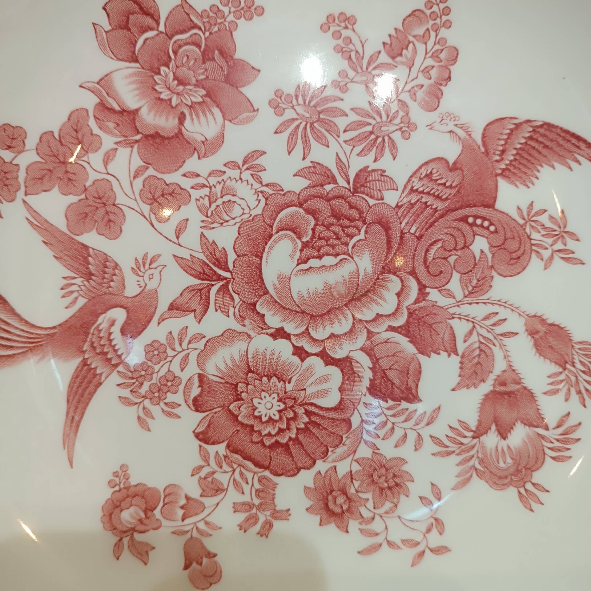 Grand plat faience