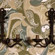 Paire d’appliques en fer forgé cordé