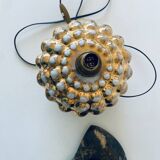 Gold bubble ceramic lamp