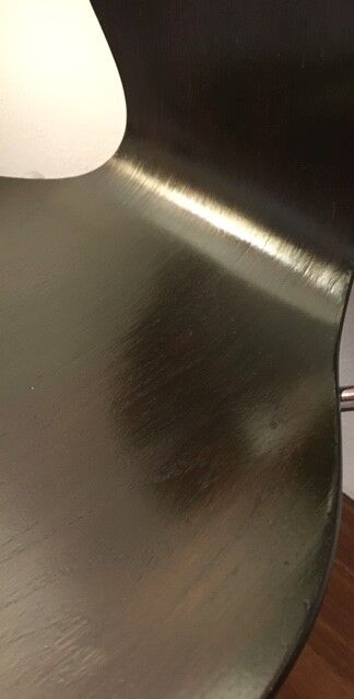 Series of 4 chairs 3107 by Arne Jacobsen edition Fritz Hansen