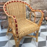 Children's garden chair in rattan