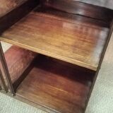 Revolving oak bookcase