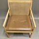 Scandinavian design leather armchair 1960.