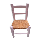 Powder pink child low chair