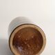 Mid-century Modern Fat Lava Red and Brown Stoneware Vase by Scheurich, W Germany