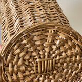 Porte parapluie en rotin vintage