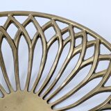 Vintage brass cut-out cup, Mid-Century design from the 1960s.