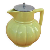 Art Deco 1930s Teapot / Tea Infuser with yellow ceramic infuser