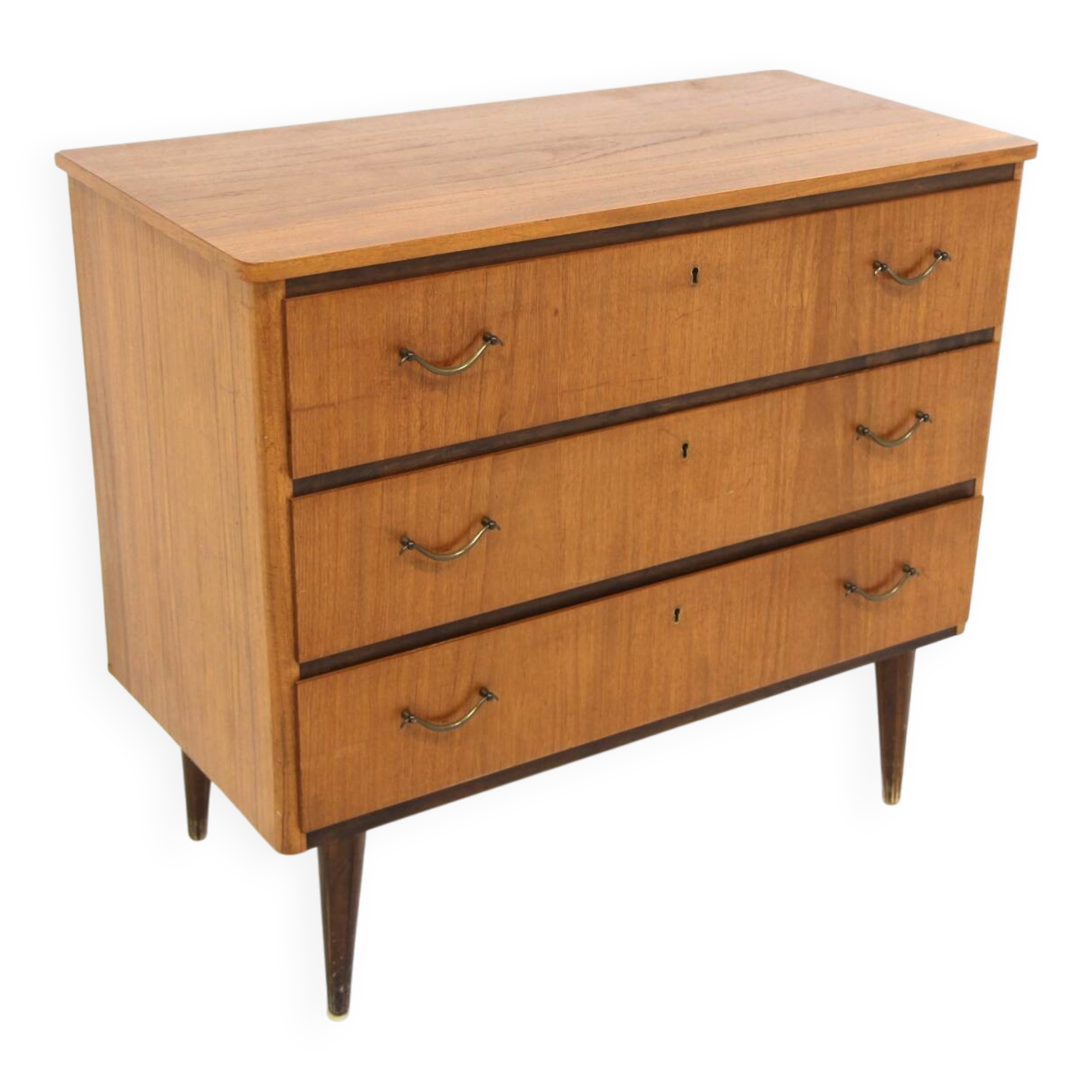 Scandinavian teak chest of drawers, Sweden, 1950