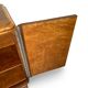 Italian Art deco burl walnut sideboard, of great quality.