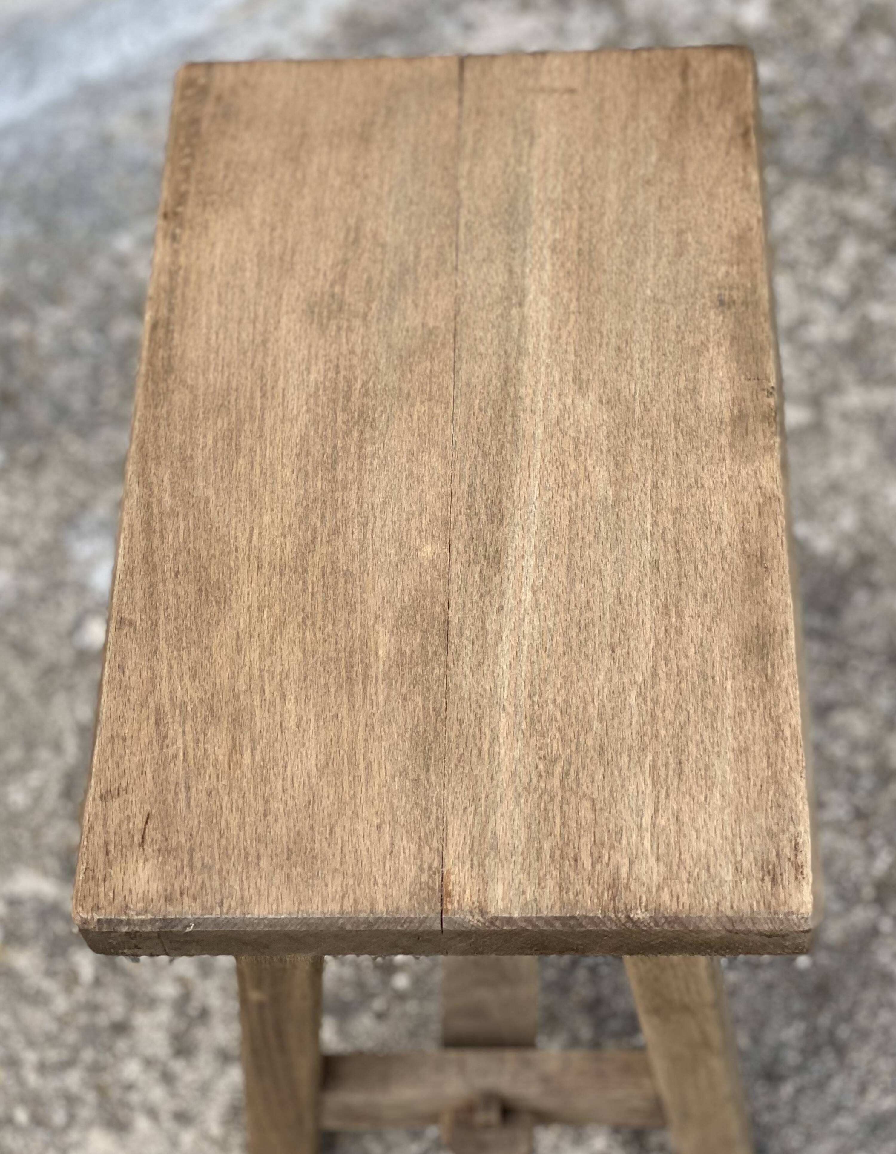 Tabouret vintage 1950 à entretoise en "H"