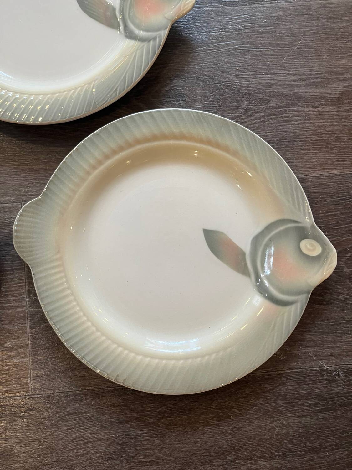 Digoin SARREGUEMINE vintage design earthenware fish set