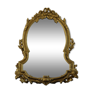 Miroir baroque biseauté en bronze
