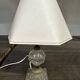 Lampe ancienne Laiton et Verre H 31 cm
