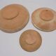 Set of 3 terracotta bowls
