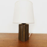 Brutalist brass table lamp