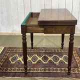Louis Philippe 19th-century gaming table in mahogany.