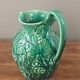 Vintage Wedgwood pitcher in green majolica - Vine and grape.