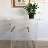 Vintage plexiglass desk, 1970