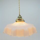 Pink opaline pendant light