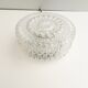Vintage ceiling lamp / wall lamp - Molded glass - Round shape - 1970
