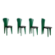 Superbe set de 4 chaises Calligaris des années 1980,
