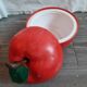 Vintage Red Apple Ice Bucket
