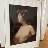 portrait of a woman, 19th century photo A. Piot