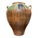 Ancient terracotta pottery jar from the 1920s.