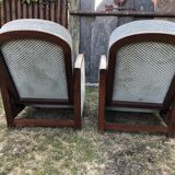 Duo de fauteuils club vintage