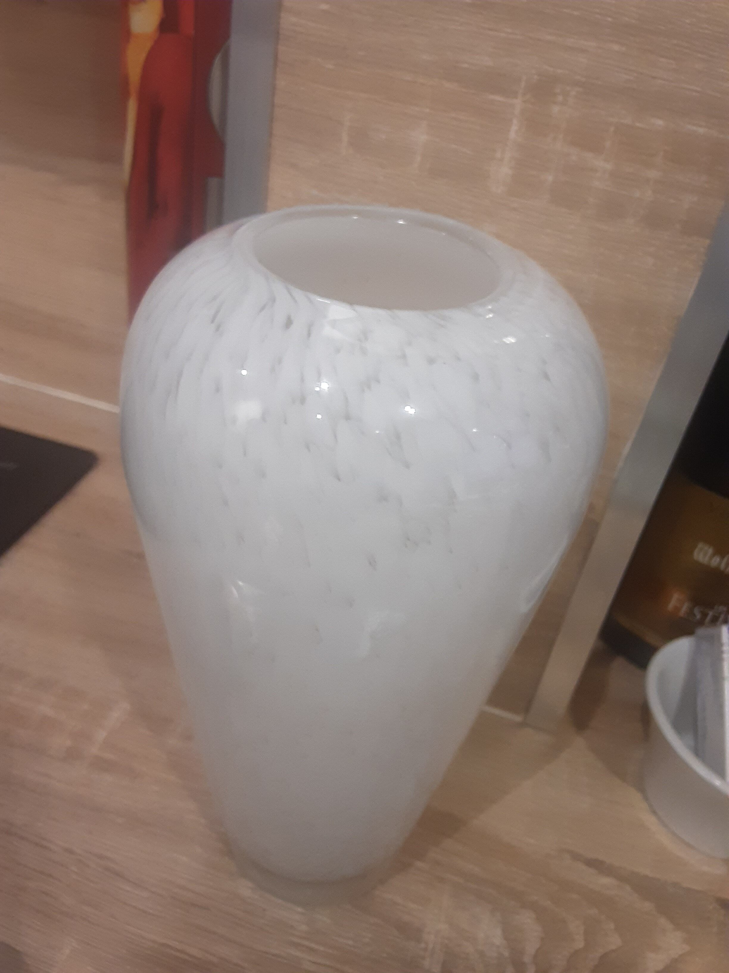 White Murano vase - year 80