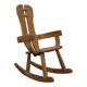 Brutalist Rocking Chair by De Puydt, 1970s